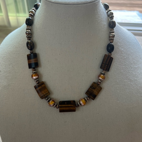 Tigers Eye Beaded Necklace - Picture 5 of 5